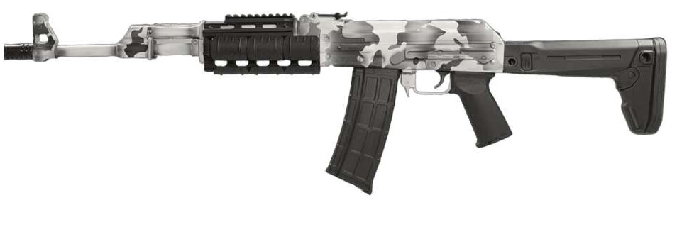 Zastava ZR90556CSW PAP M90 AK 5.56 Rifle Snow Camo, 18.5" Barrel, 30rd - View 2