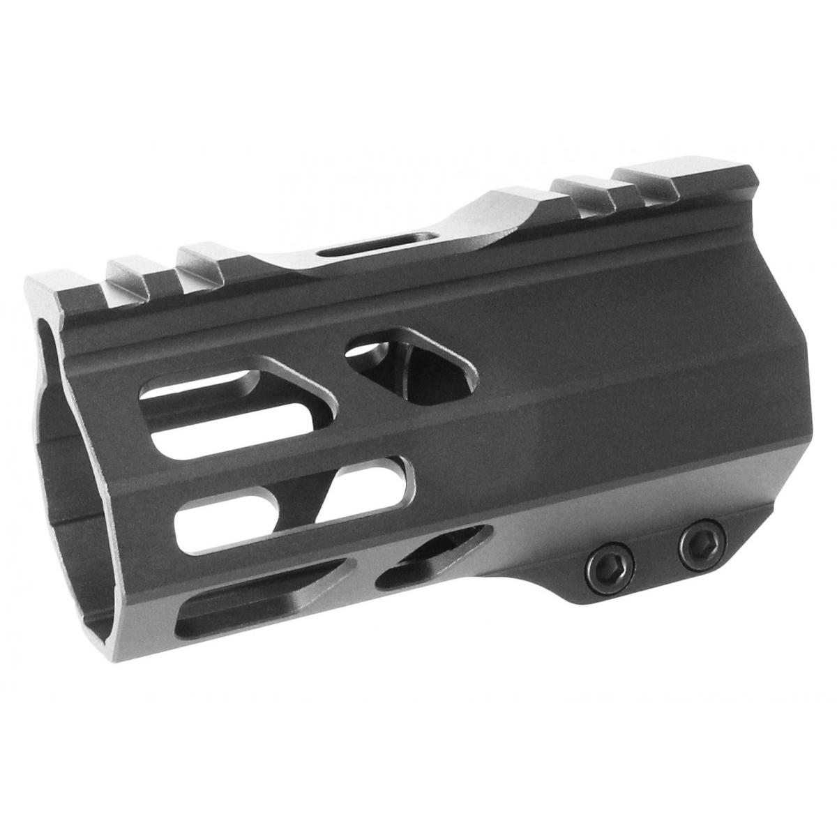TacFire HG204 4" M-Lok Handguard Black Anodized Aluminum for AR-15 - View 2