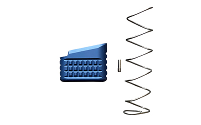 Backup Tactical G1923MEXT-BLU Mag Extension Blue for Glock 17 19 22 23 Plus - View 2