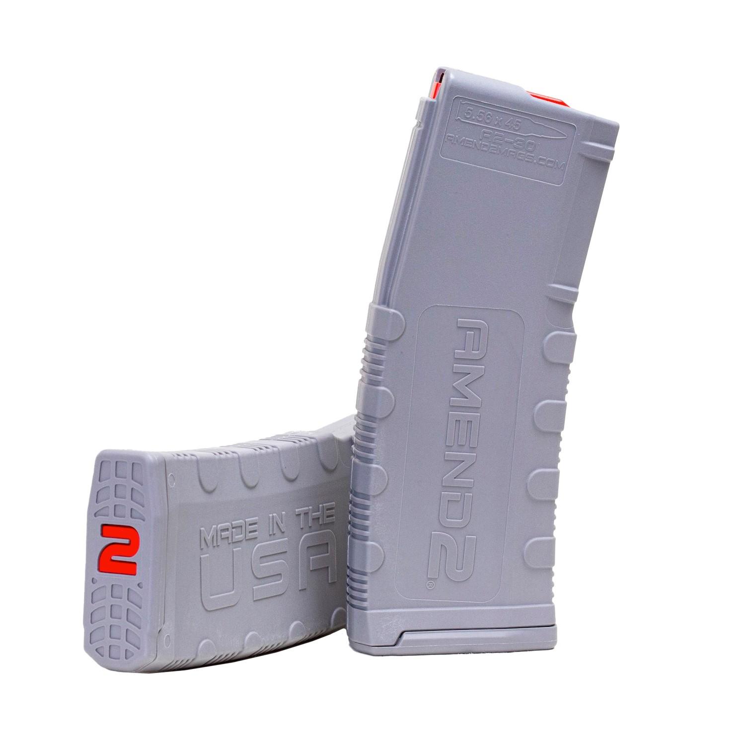 Amend2 556MOD2GRY30 5.56 NATO 30 Round Magazine in Gray Polymer - View 2