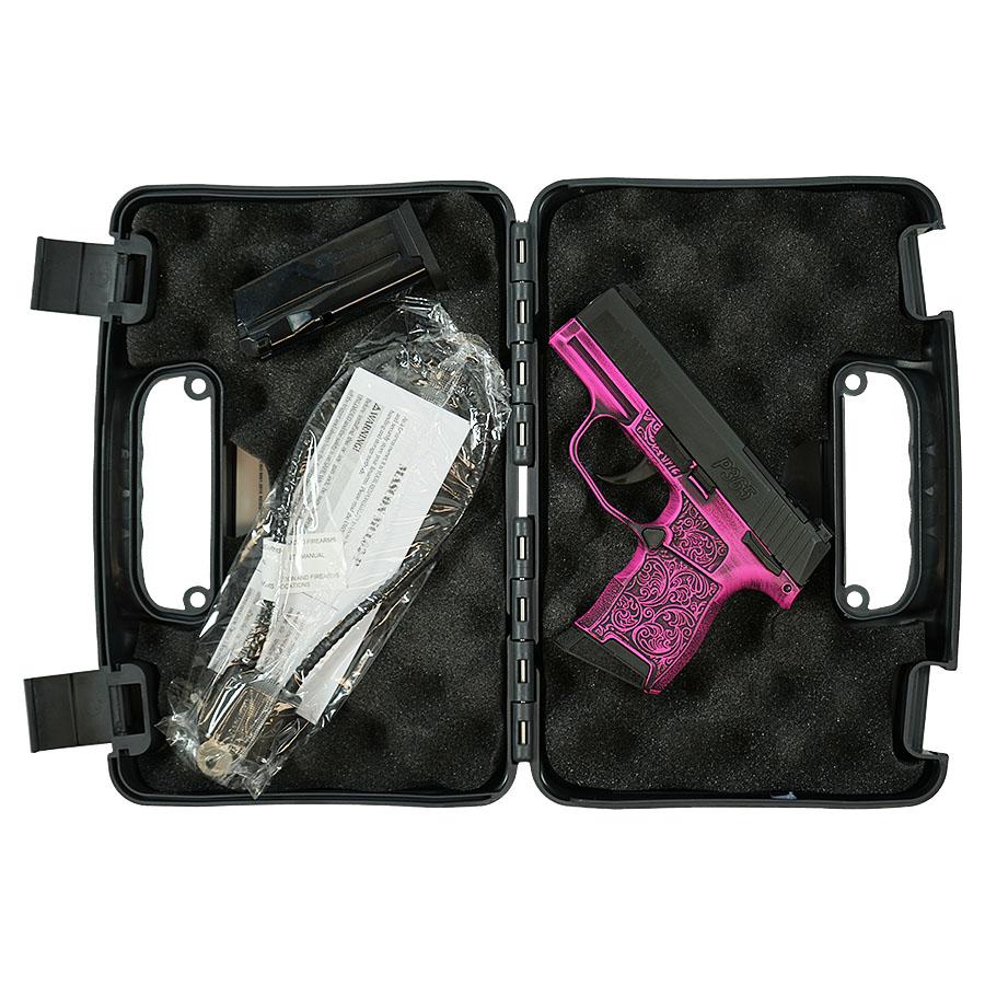 Sig Sauer 365-9-BXR3P-MS 9mm P365 Pink Filigree 3.1" 10rd X-RAY Sights - View 2