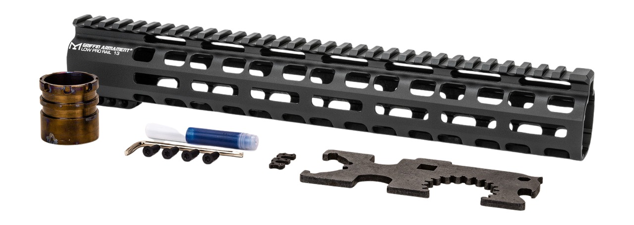 Griffin Armament DLEZM13X75 Dual-Lok EZ Brake 30Cal, 17-4PH Steel, Black - View 2