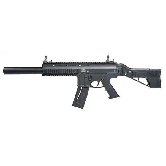 Mauser Rimfire 4150018 M-15 SD 22LR, 16.37" Barrel, 22 Round Capacity, 3-Position Folding Black Synthetic Stock, Faux Suppressor - View 2