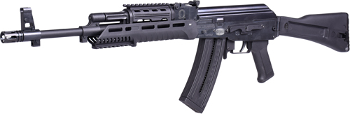 Mauser Rimfire 4070025 Semi-Automatic .22 Long Rifle - 16.5" Barrel, 24-Round Capacity, AK Style Sight Rail, M-Lok Handguard, Polymer Folding Stock, Black Finish - View 2