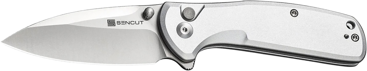 SENCUT S22043B-2 ArcBlast Silver Aluminum 9Cr18MoV Blade Button Lock - View 2