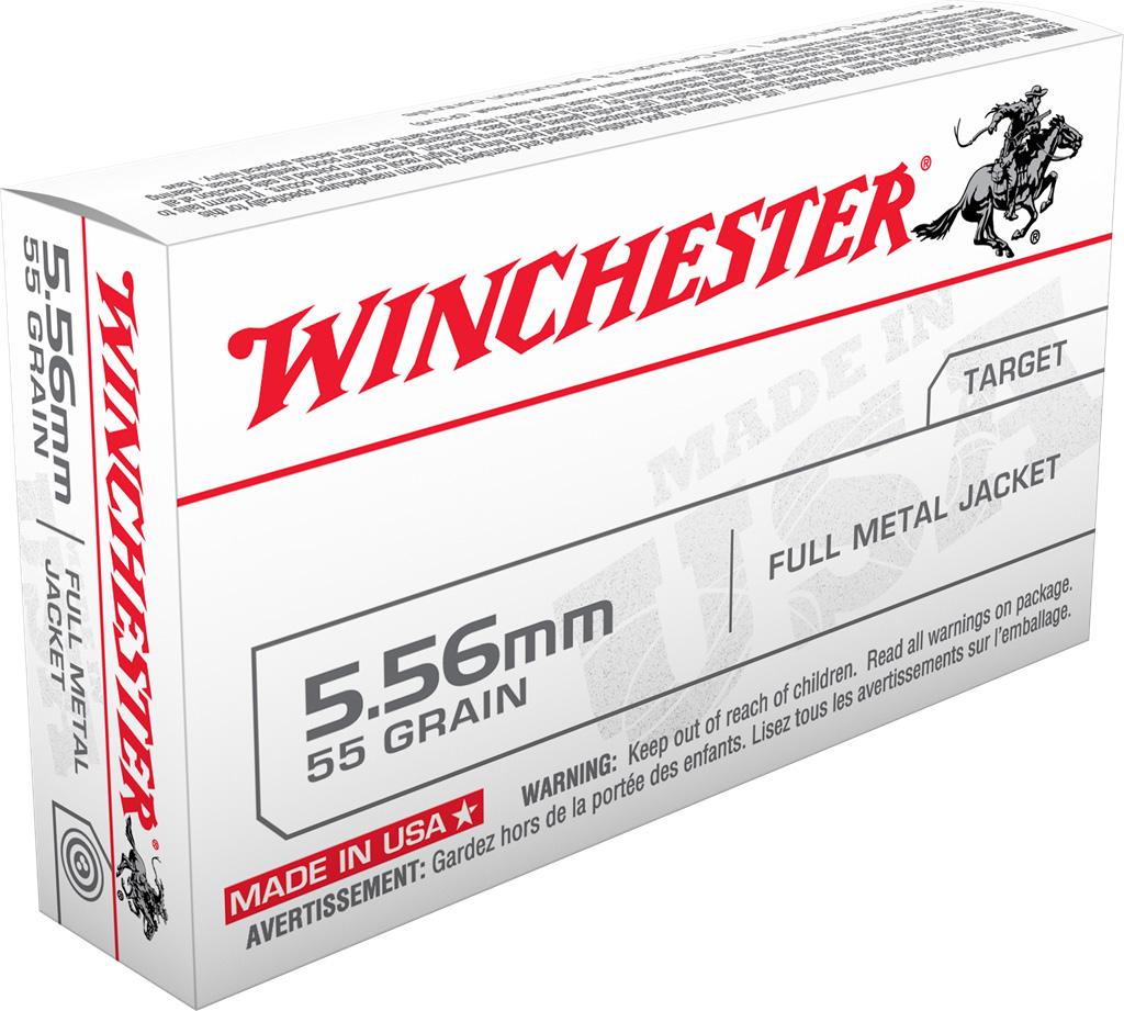 Winchester WM193K 5.56 NATO 55 gr FMJ 20 Rounds Brass Casing - View 2