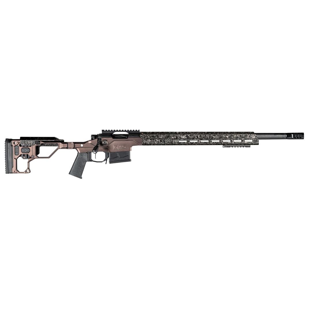 Christensen Arms Modern Precision 6.5 PRC Rifle: 24" Carbon Fiber Barrel, Black Nitride Finish, Desert Brown Folding Stock - View 2