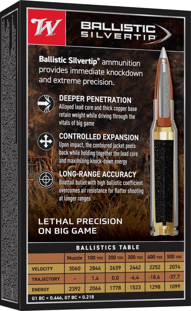 Winchester Ammo SBST2506 Ballistic Silvertip 25-06 Rem 115 gr Polymer Tip 20/10 Cs - View 2