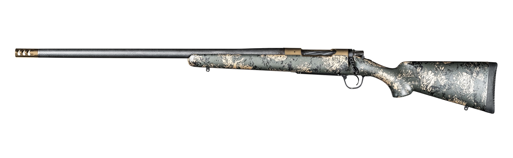 Christensen Arms Ridgeline FFT 7mm Rem Mag, Lightweight Carbon Fiber, 22" Stainless Steel Barrel, Left-Handed, Burnt Bronze Finish - View 2
