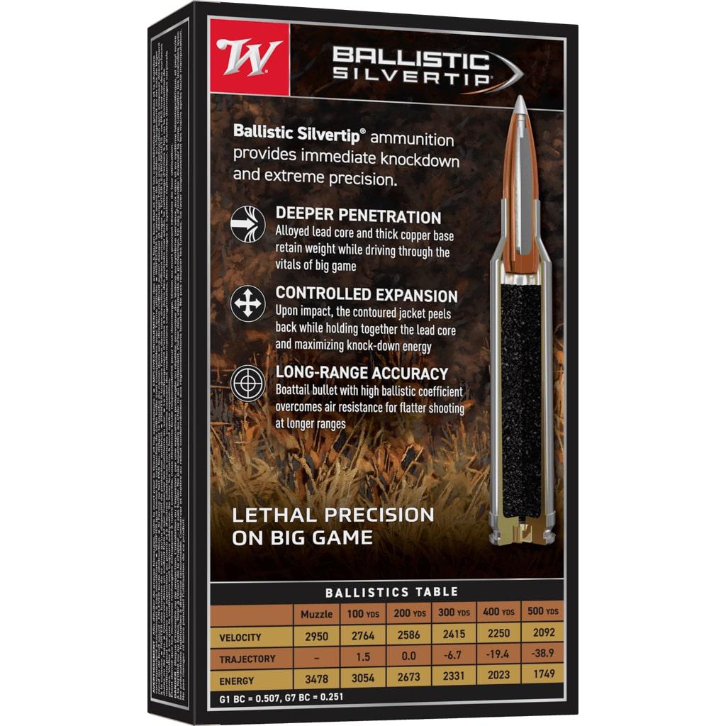 Winchester Ammo SBST300 Ballistic Silvertip 300 Win Mag 180 gr Polymer Tip 20 Per Box/ 10 Cs - View 2