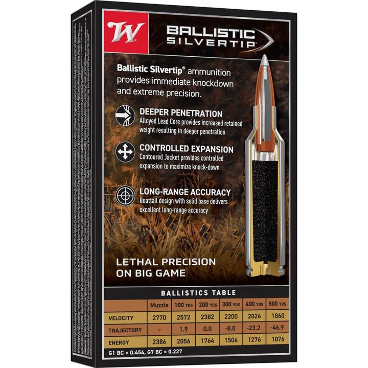 Winchester Ammo SBST708 Ballistic Silvertip 7mm-08 Rem 140 gr Polymer Tip 20 Per Box/ 10 Cs - View 2