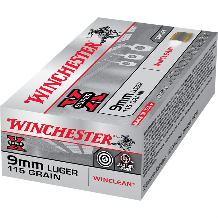 Winchester WC91 9mm Luger 115gr Brass Enclosed Base 50 Rounds Box - View 2