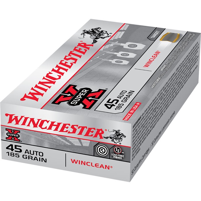 Winchester Ammo WC451 Super X Target 45 ACP 185 gr Winclean Brass Enclosed Base 50 Per Box/ 10 Cs - View 3