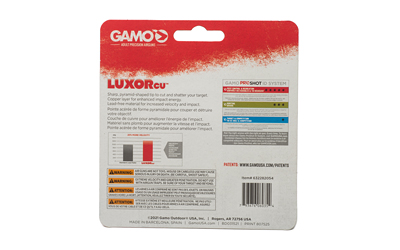 Gamo USA Luxor Cu Sharp Pyramid Pellets .177 Pellet Sharp Nose Tin 150 - View 2