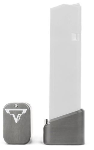 Taran Tactical Innovation Base Pad Fits Glock 17/22 +3/+4 Small Titanium - View 2