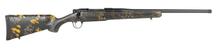 Christensen Arms 8010135600 Mesa FFT Buckmasters 300 Win Mag 22" Black Cerakote Match Grade Threaded Barrel, Black Cerakote Stainless Steel Drilled & Tapped Receiver, Black w/Orange Sporter FFT Carbon - View 2