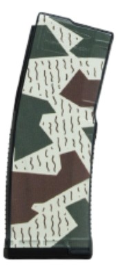 AMEND2 MOD A 5.56MM AR15 BLACK POLYMER MAGAZINE 30RD WETLAND CAMO( 50 PER CASE ) - View 2