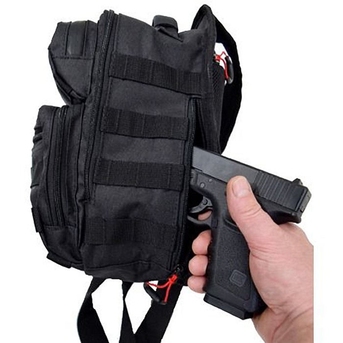 SCHRECK WHOLESALE INC TACTICAL SLING W/HOLSTER BLACK - View 4