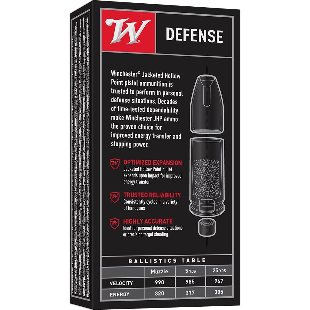Winchester Ammo USA9JHP2 Defense 9mm Luger 147 gr JHP 50 Per Box/ 10 Cs - View 2
