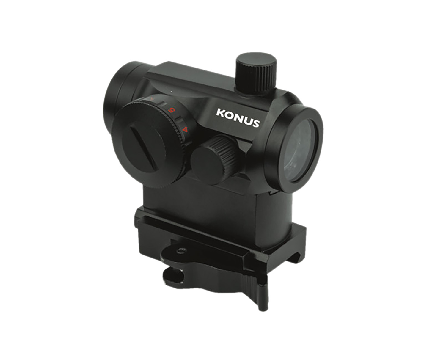 Konus Pro Nuclear Matte Black 1x22mm 3 MOA Red/Green Dot Reticle - View 2