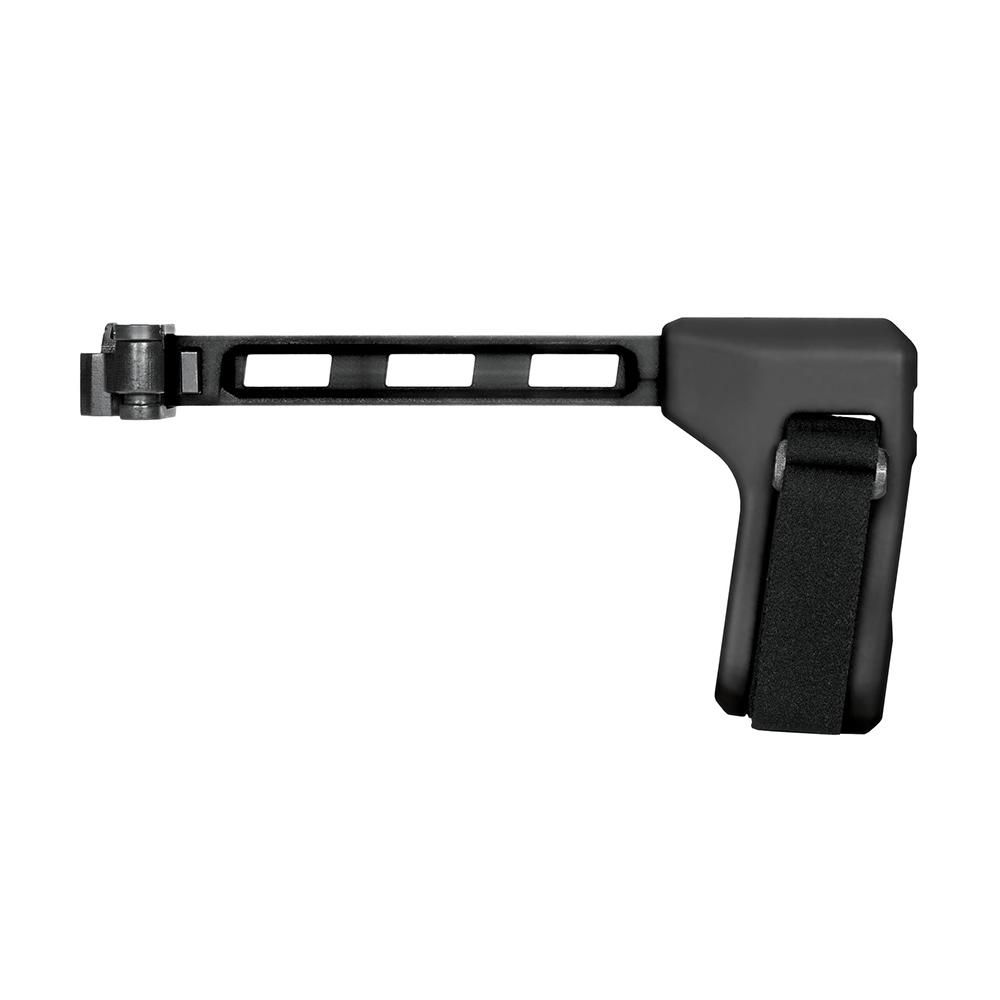 SB Tactical FS1913A01SB Side Folding Strut, Black Polymer, Steel Hinge, 9.6" Length, 1.2" Width, 10oz Weight, Adjustable Nylon Strap - View 2