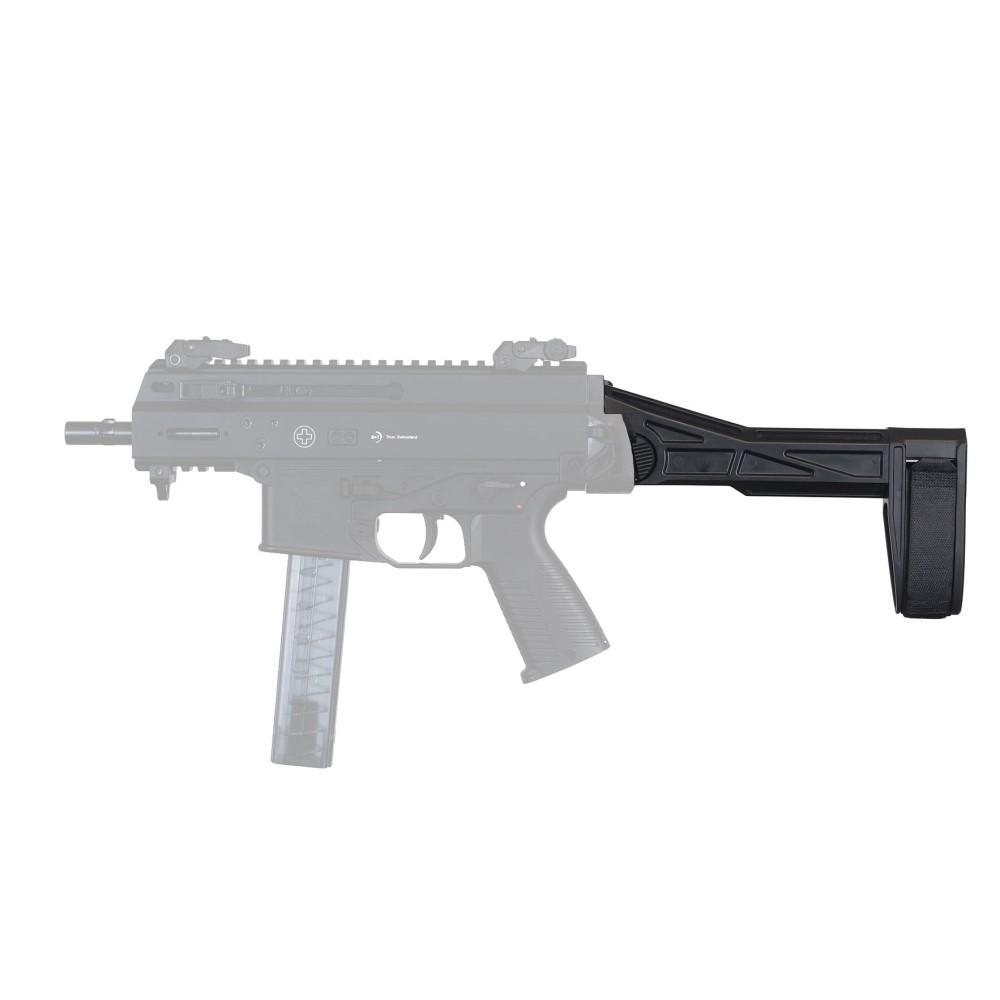 SB-Tactical SBT-G2 Pistol Stabilizing Brace: Lightweight, Right Side-Folding, Adjustable Strap, Black, 1.4" Width, 8.5" Length, 7.5 oz, USA Made - View 2