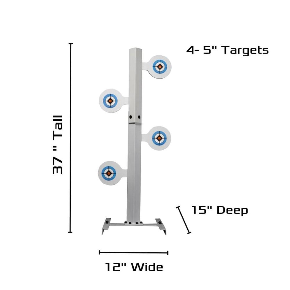 Do-All Outdoors RRDT45 Handgun Dueling Tree .45 Caliber Solid Steel 4 Targe - View 2