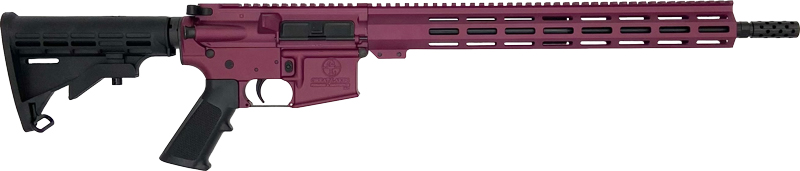 GLFA AR-15 Semi-Automatic Rifle, .223 Wylde, 16-inch Nitride Heavy Barrel, Aluminum Frame, 30-Round Magazine, Black Cherry Finish - View 2