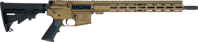 GLFA AR15 Rifle .223 WYLDE 16" Barrel 30 RDS Burnt Bronze Finish - View 2