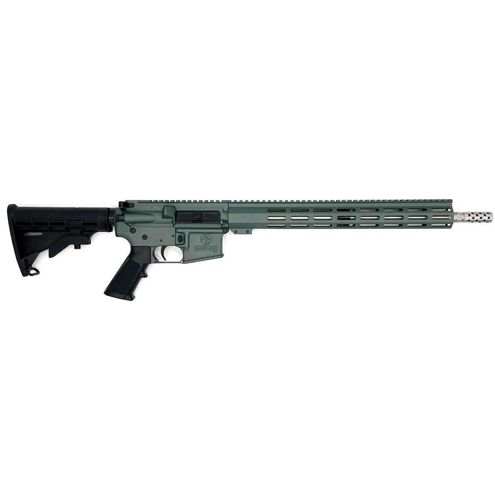 GLFA AR-15 Semi-Automatic Rifle, .223 Wylde, 16-Inch Stainless Steel Barrel, 30-Round, Aluminum Frame, Cerakote Finish, Charcoal Green - View 2