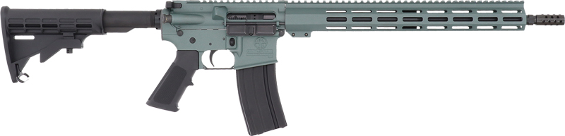 GLFA AR-15 Semi-Automatic Rifle, .223 Wylde, 16-Inch Nitride Barrel, 30-Round Magazine, Charcoal Green Cerakote Finish - View 2