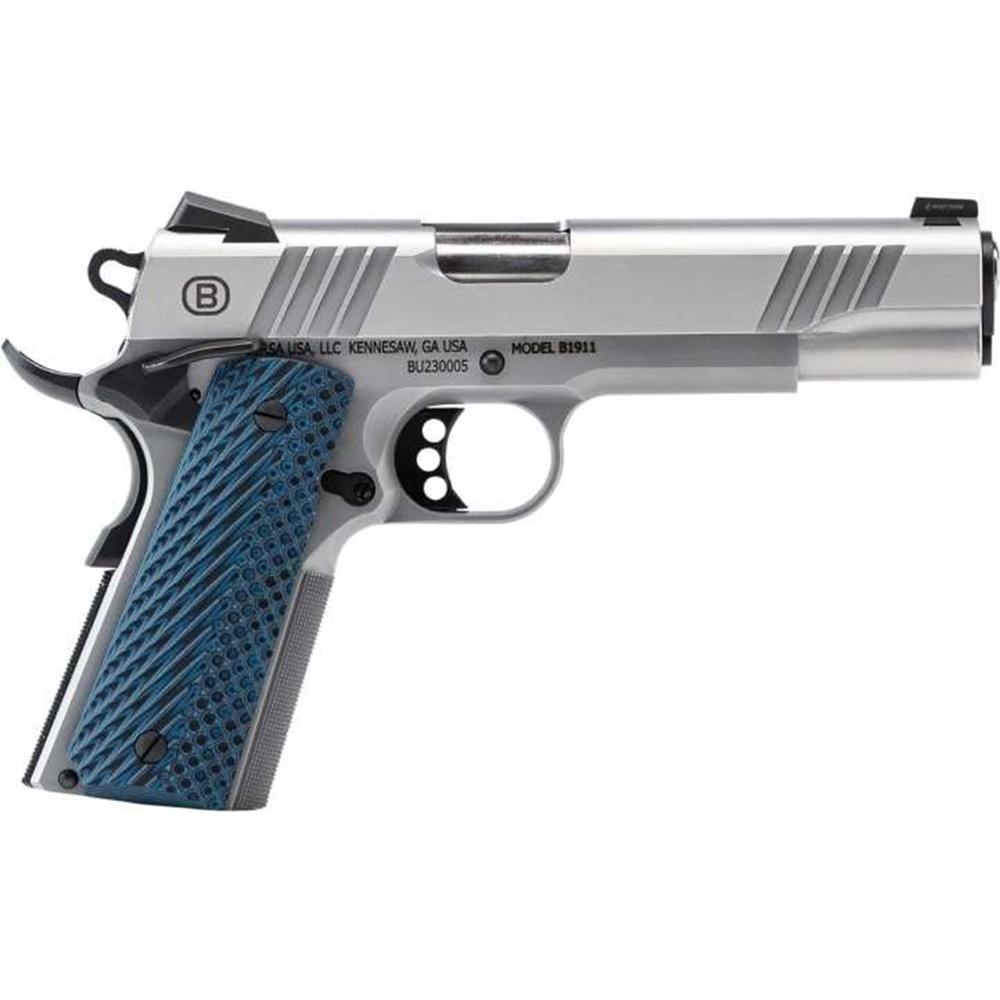 Bersa B19117050SMBL B1911 Full Size Frame 45 ACP 8+1 5" Stainless... - View 2
