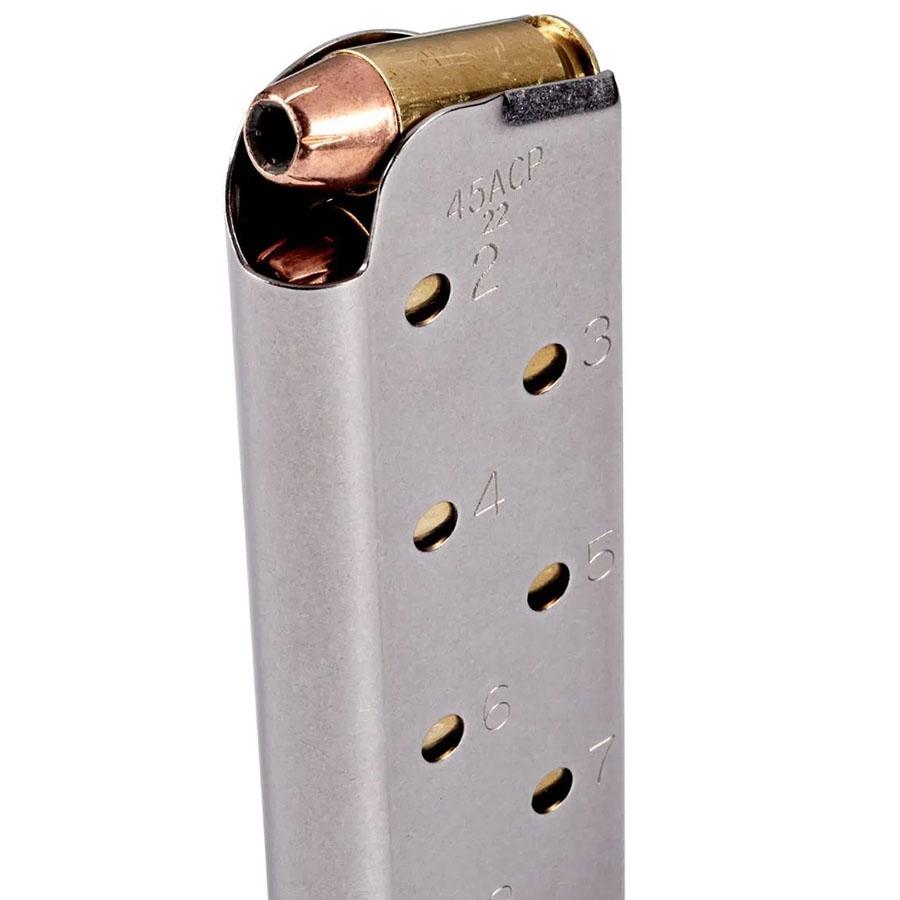 Chip McCormick Power Mag Plus 1911 .45 ACP 8-Round Stainless Steel Magazine - View 2