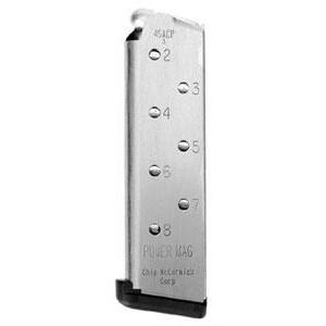 Chip McCormick 1911 PM 45AP 8-Round Magazine - Stainless Steel - View 2