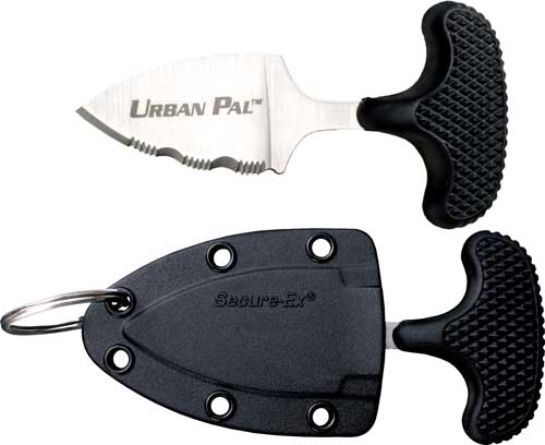 Cold Steel Urban Pal Fixed Blade Knife AUS 8A/Polished 3/4 Serrated Drop Po - View 2