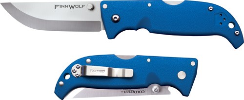 Cold Steel CS20NPG Finn Wolf 3.5" AUS-8A Blade Blue Handle Folding Knife - View 2
