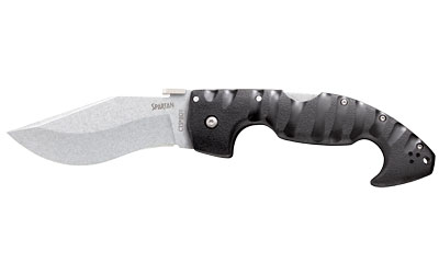 Cold Steel CS21ST Spartan 4.5" AUS-10A Folding Knife Black Griv-Ex Handle - View 2