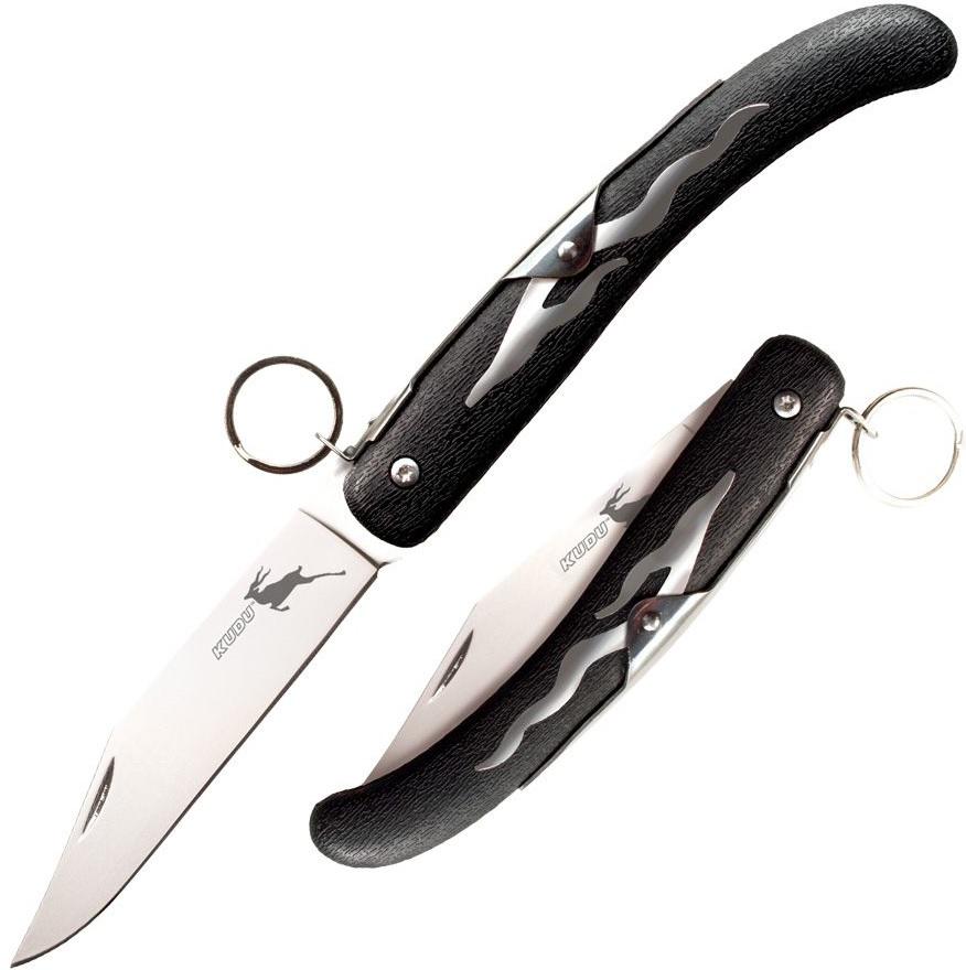 Cold Steel Kudu Folding Knife 4.25in 5Cr15MoV Clip Point Black Zytel - View 2