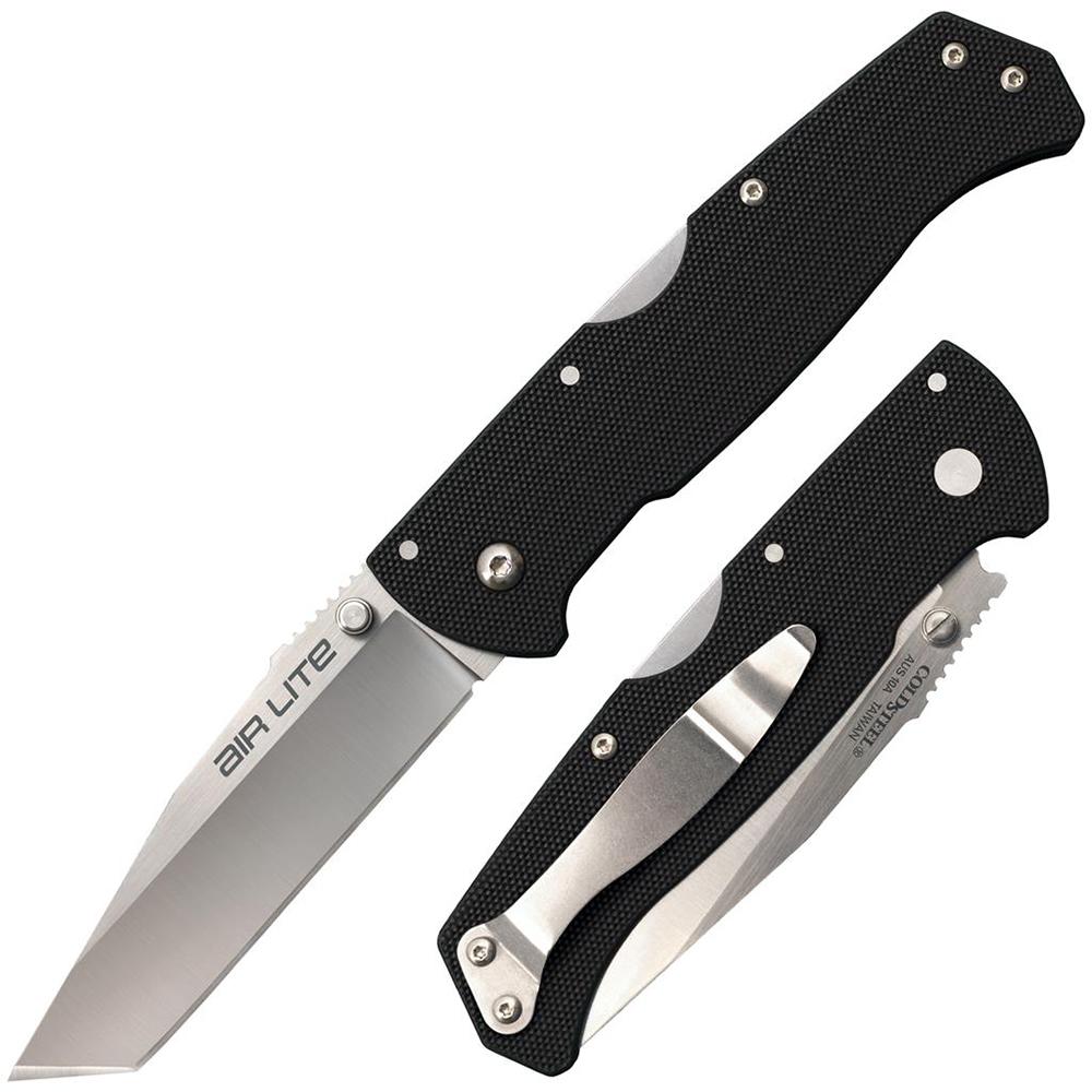 Cold Steel CS26WT Air Lite Tanto 3.5 in AUS10A G-10 Handle Folding Knife - View 2
