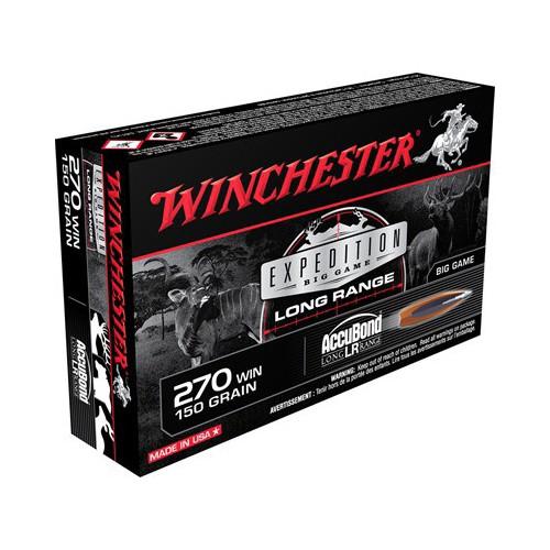 Winchester Ammo S270LR Expedition Big Game Long Range 270 Win 150 gr Nosler AccuBond Long-Range 20 Per Box/10 Cs - View 2