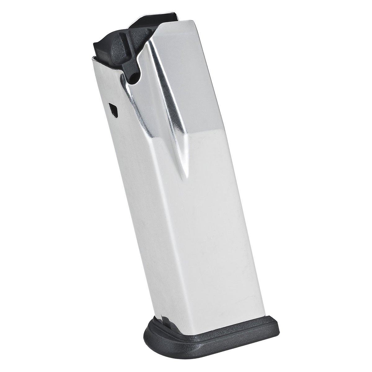 Springfield Armory XD Service/Tactical 9mm Luger 10-Round Stainless Steel Magazine with Black Polymer Base Plate - View 2