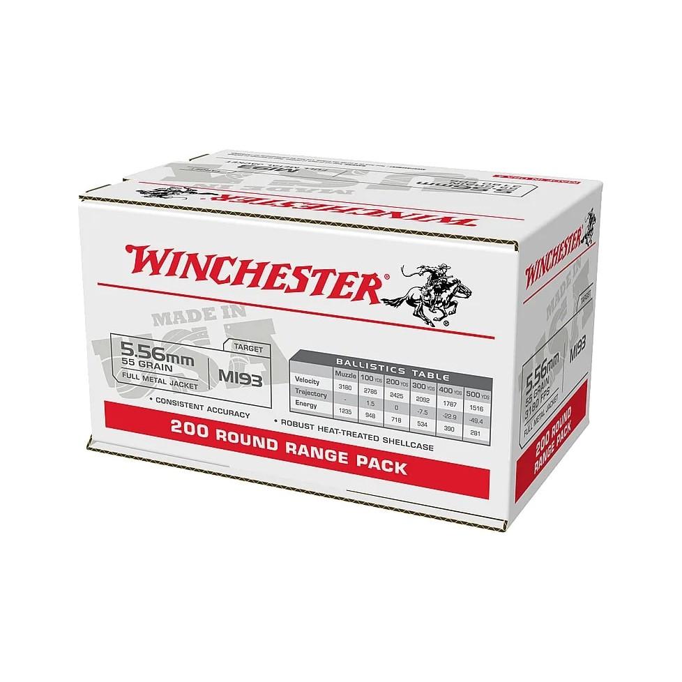 Winchester USA VM193200 5.56 NATO Full Metal Jacket 55 Grain 200 Rounds - View 2