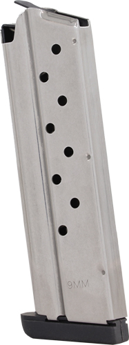 Springfield PI6090SP 9MM 9-Round Stainless Steel Magazine with Slam Pad - View 2