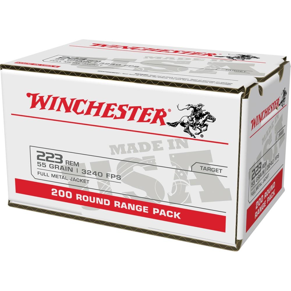 Winchester Ammo W223200 USA 223 Rem 55 gr 3240 fps Full Metal Jacket (FMJ) 200 Bx/4 Cs (Value Pack) - View 2