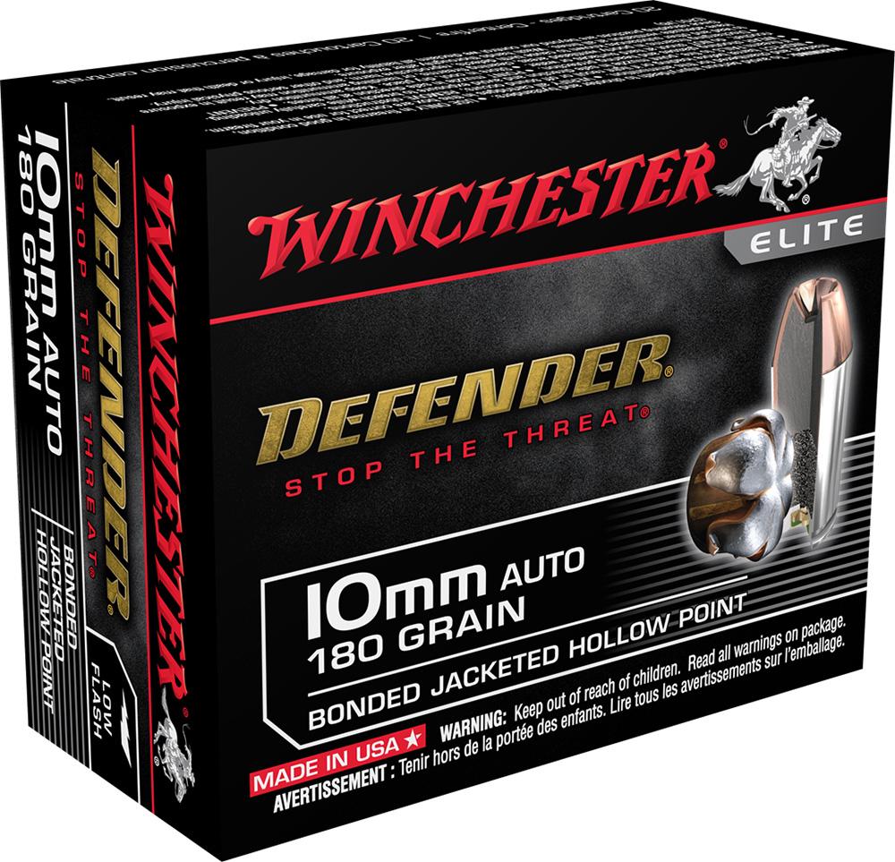 Winchester S10MMPDB 10mm Auto 180 Grain Bonded Jacket Hollow Point 20 Round - View 2