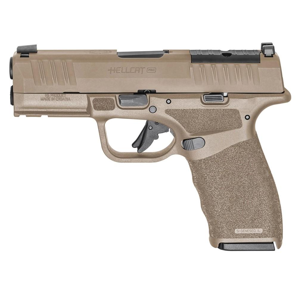 Springfield HCP9379FOSP15 Hellcat Pro 9mm 3.7" FDE Optic Ready 15rd Mags - View 2