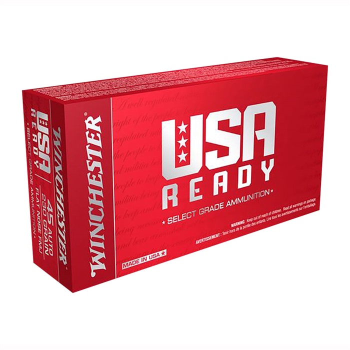 Winchester Ammo RED40 USA Ready 40 S&W 165 gr Full Metal Jacket Flat Nose (FMJFN) 50 Per Box/ 10 Cs - View 2