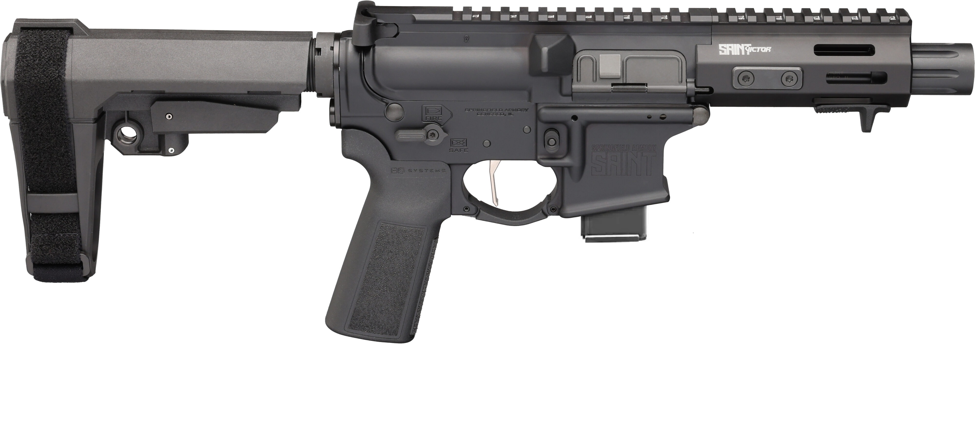 Springfield STV95509BLC SAINT Victor 9mm Pistol 5.5" Barrel 10-Round Black - View 2