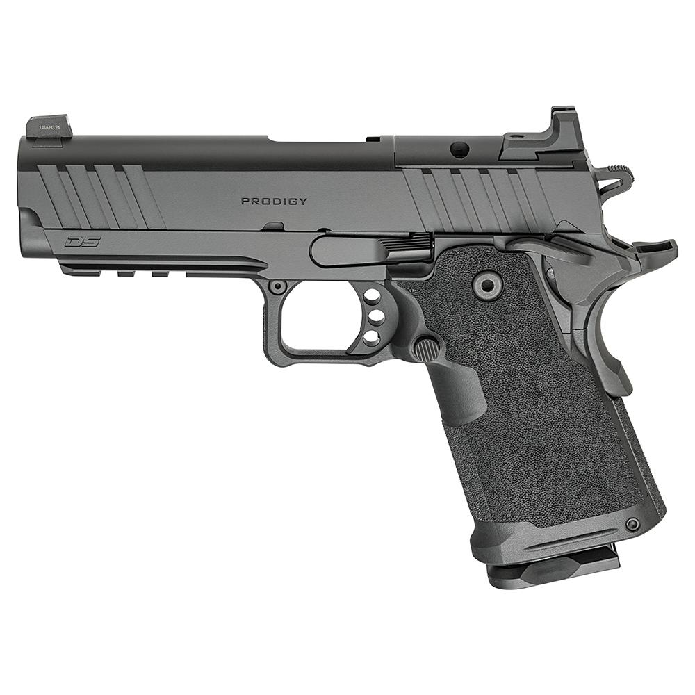 Springfield Armory Gear Pac 1911 DS Prodigy Compact Handgun 9mm Luger 15rd Magazines (4) 4.25 Barrel Black Viridian Green Dot Bag - View 2