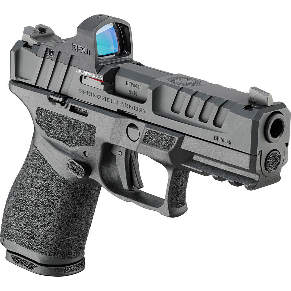 Springfield Armory Gear Pac Echelon 4.0C Handgun 9mm Luger 10rd(4) Magazines 4 Barrel Night Sights Green Dot  & Bag CA Compliant - View 2